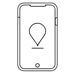 Smartphone-and-location  Icon