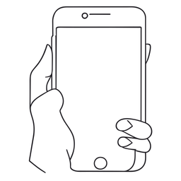 Smartphone-in-a-hand  Icon