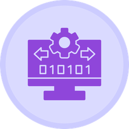 Fluxo de Bytes  Ícone