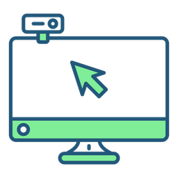 Monitor and cursor  Icon