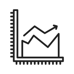 Filled Graph  Icon