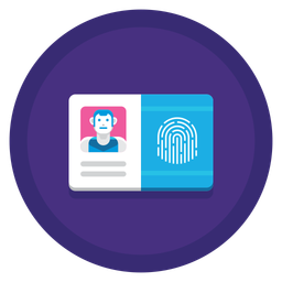 Biometric id card  Icon