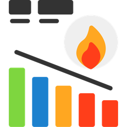 Burn down chart  Icon