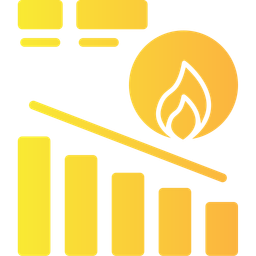 Burn down chart  Icon