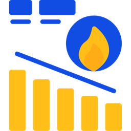 Burn down chart  Icon