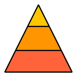 Glyph pyramid chart  Icon