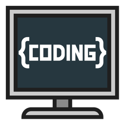 Coding computer  Icon