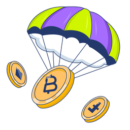 Crypto airdrop  Icon