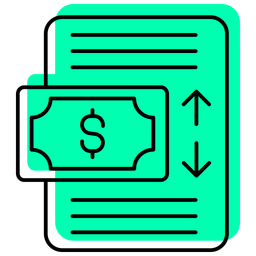 Demonstrativo de fluxo de caixa  Ícone