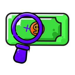 Dollar Search  Icon