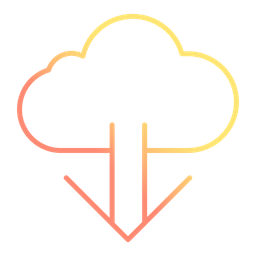 Télécharger depuis le cloud  Icône