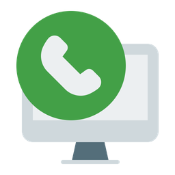 Computer call phone  Icon