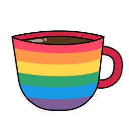 Lgbtq Community Symbol Of Rainbow Cup  Icon