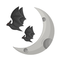 Bat moon  Icon