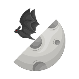 Bat moon  Icon