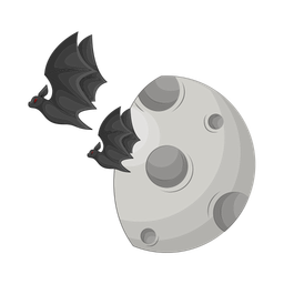 Bat moon  Icon