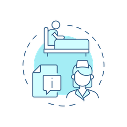 Collecting patient information  Icon