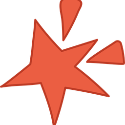 Doodle star red  Icon