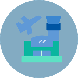 Airport Airplane Airport Building Icon