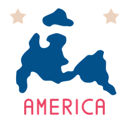 アメリカの地図  アイコン
