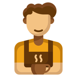 Barista-Junge  Symbol