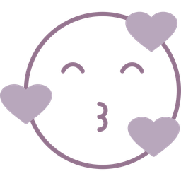 Baiser Amour Emoji Icône