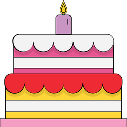 Pastel de cumpleaños  Icono