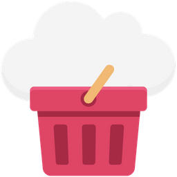 Cloud Basket  Icon