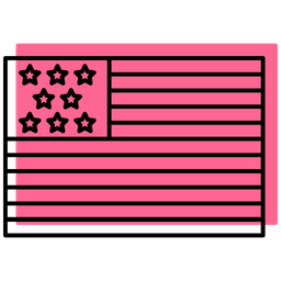 Amerikanische Flagge  Symbol