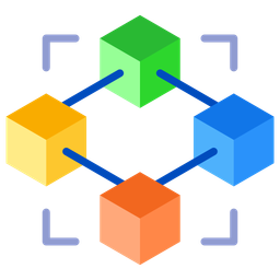 Blockchain-Technologie  Symbol