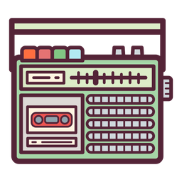라디오 카세트 레코더  아이콘