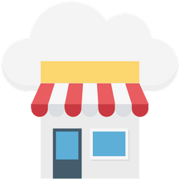 Cloud Shop  Icon