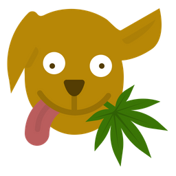 Cachorro viciado em drogas  Ícone