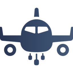 Airplane front view  Icon