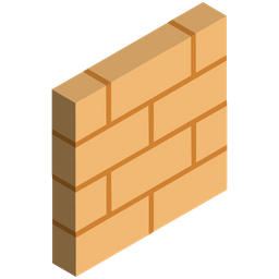 벽돌 벽돌 벽 건축 아이콘