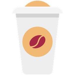 Taza de cafe frio  Icono
