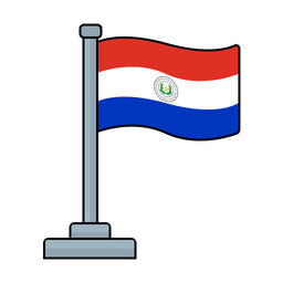 Paraguai Bandeira Pais Ícone