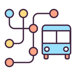 Mapa de rotas de ônibus  Ícone