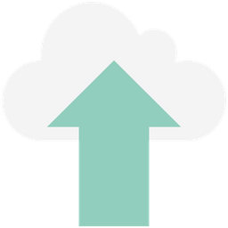 Hochladen in die Cloud  Symbol