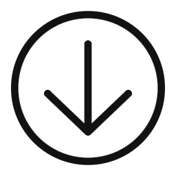 Arrow Down Circle  Icon