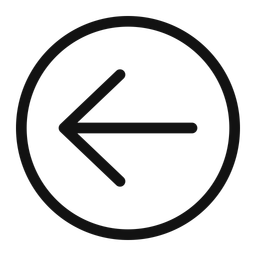 Arrow Left Circle  Icon