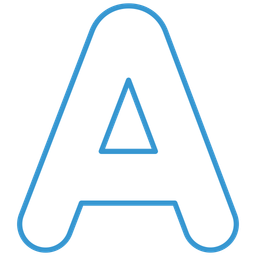 Letter a  Icon