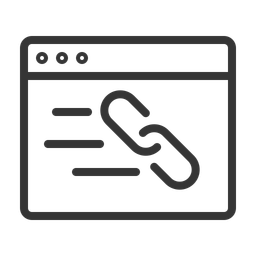 Construção de links  Ícone