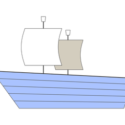 Handgemachtes Spielzeugschiff  Symbol