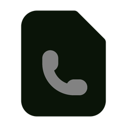 Datei Telefon  Symbol