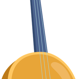 Mandolin Banjo Musical Instrument Icon