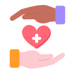 Diverse Hands Heart Symbol  Icon