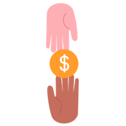Verschiedene Hände Dollarzeichen  Symbol