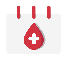 Blood Drop Calendar  Icon