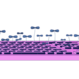 Computer keyboard with plant sprouts  Icon